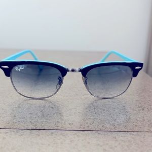 Ray ban blue and black clubmasters.